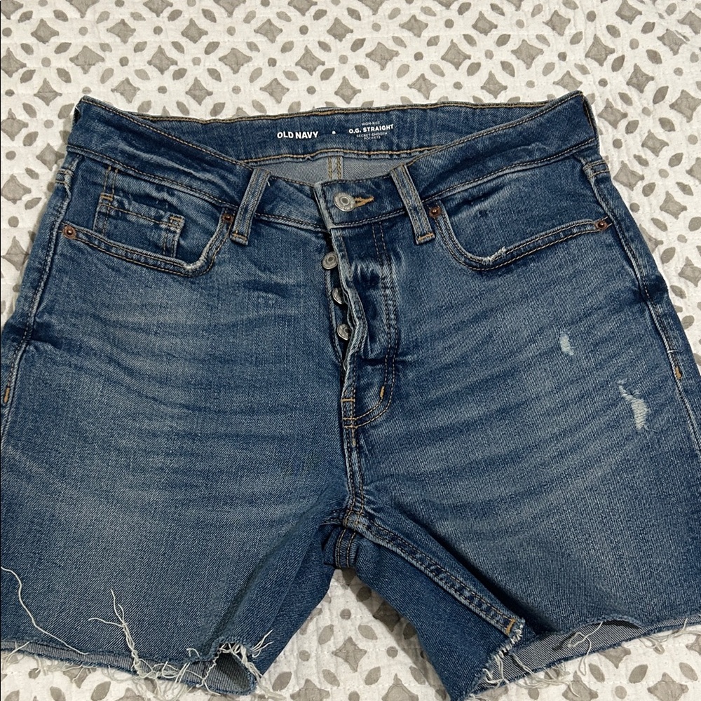 Old Navy Men's Indigo Straight Cut Denim Shorts